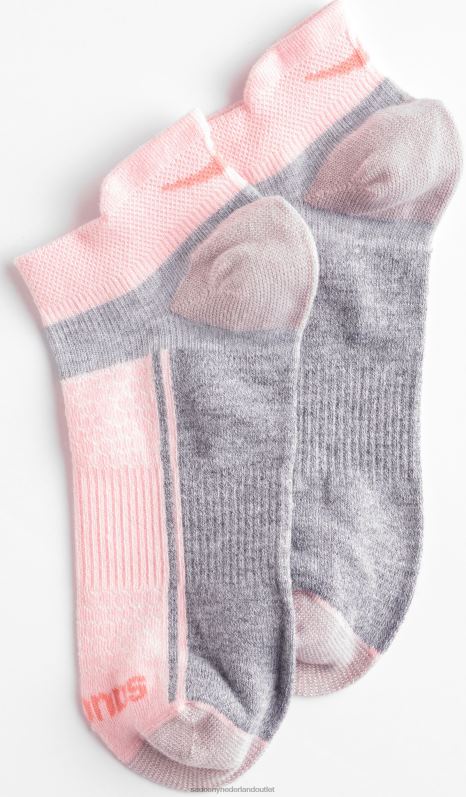 inferno lichtgewicht 3-pack sokken Heren Saucony64BDR489 roze assorti