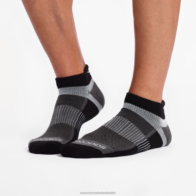 inferno no show tab 3-pack sokken Heren Saucony64BDR476 zwart