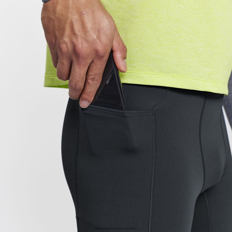 belronde kort Heren Saucony64BDR422 zwart