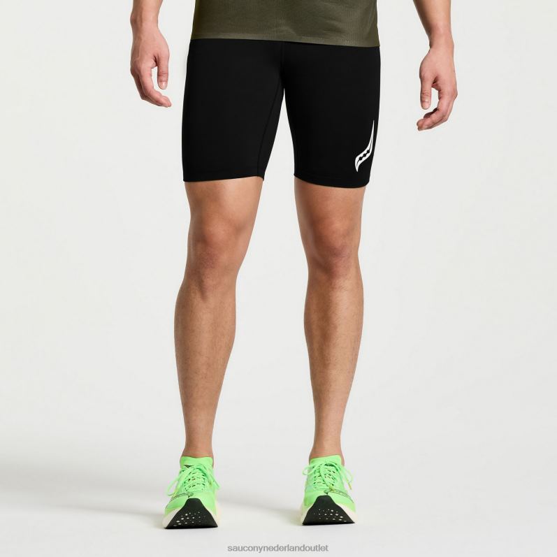 elite strak kort Heren Saucony64BDR425 zwart