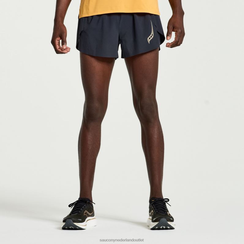 pinnacle 3 kort Heren Saucony64BDR423 zwart