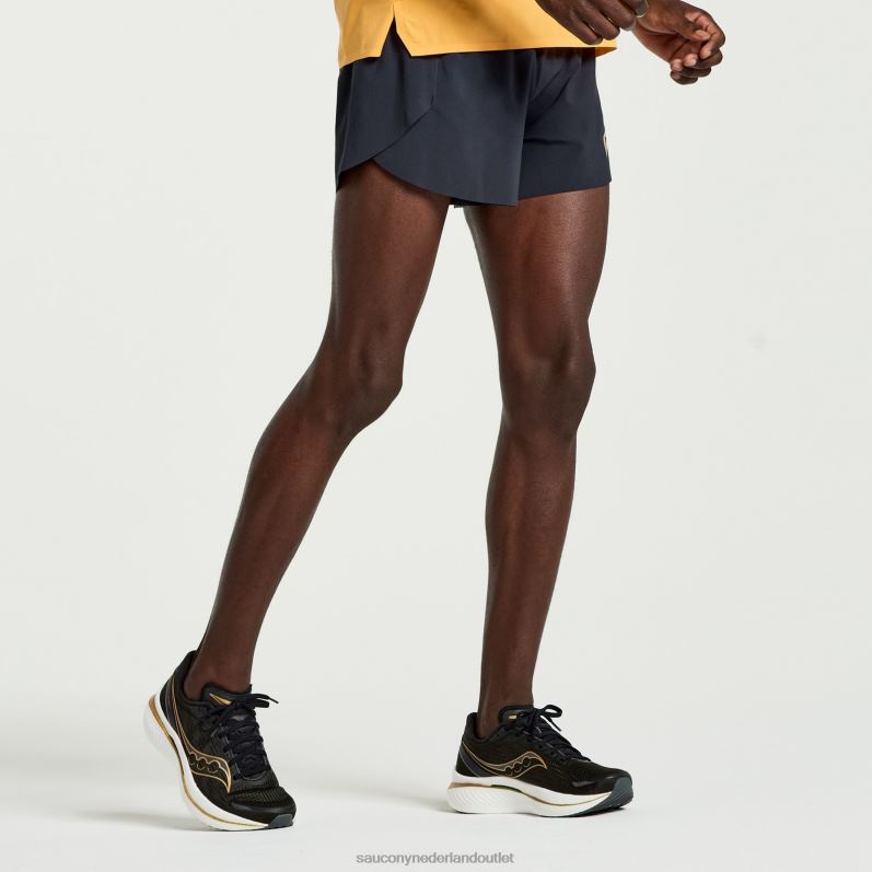 pinnacle 3 kort Heren Saucony64BDR423 zwart