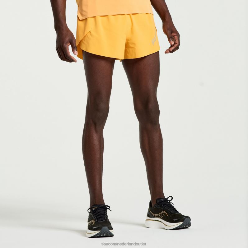 pinnacle 3 kort Heren Saucony64BDR424 brandend oranje