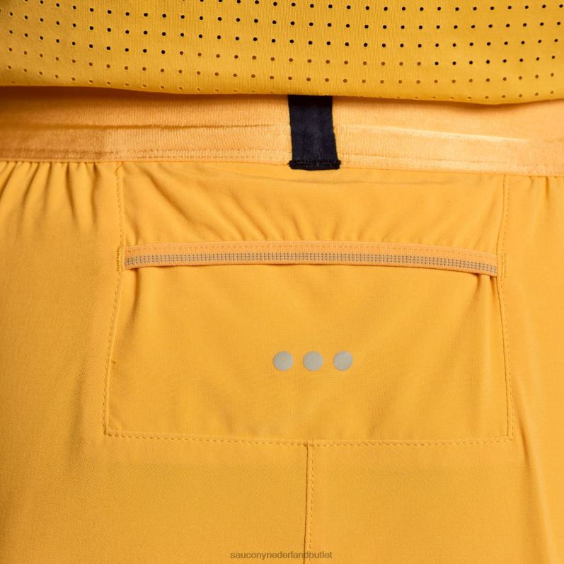 pinnacle 3 kort Heren Saucony64BDR424 brandend oranje