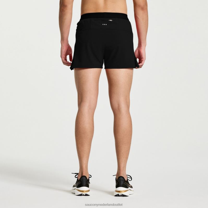 sneller dan 3 kort Heren Saucony64BDR401 zwart