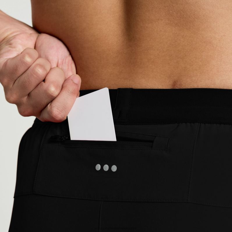 sneller dan 3 kort Heren Saucony64BDR401 zwart