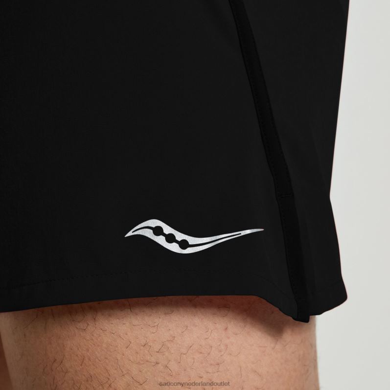 sneller dan 3 kort Heren Saucony64BDR401 zwart