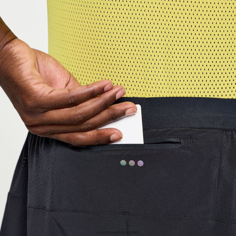 sneller dan 7 2-in-1 kort Heren Saucony64BDR389 zwart