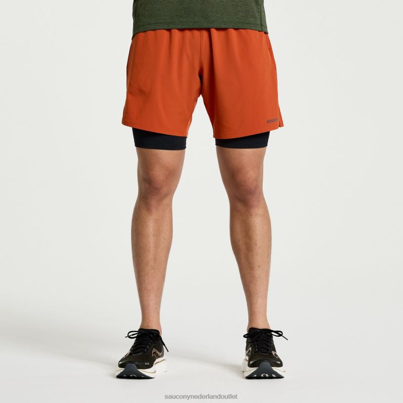 sneller dan 7 2-in-1 kort Heren Saucony64BDR390 lava