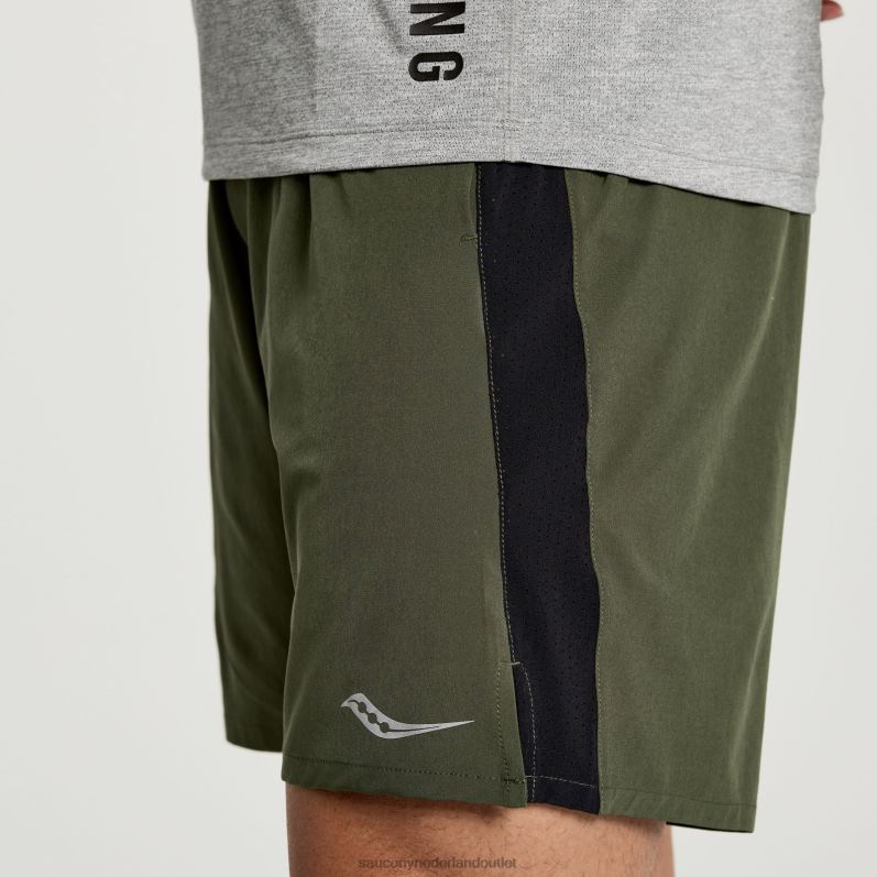 sneller dan 7 kort Heren Saucony64BDR408 klimop