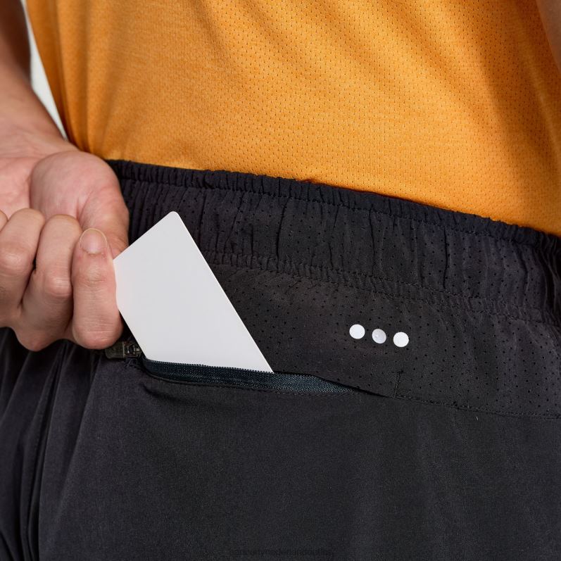 sneller dan 7 kort Heren Saucony64BDR410 zwart