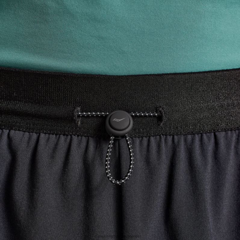 top 2-in-1 short Heren Saucony64BDR429 zwart