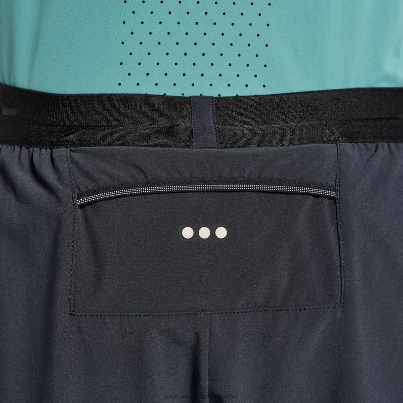 top 2-in-1 short Heren Saucony64BDR429 zwart