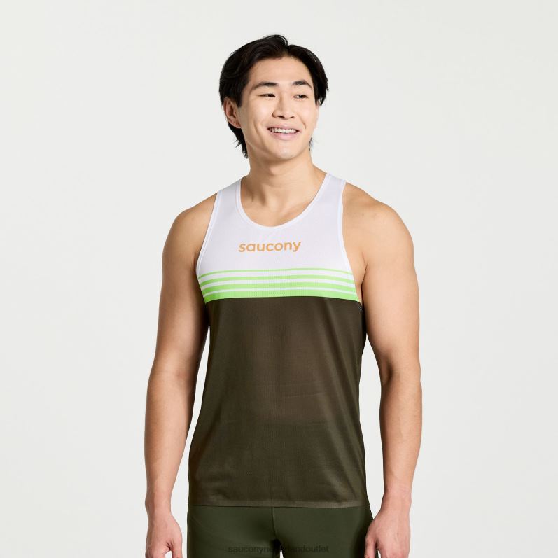 elite singlet Heren Saucony64BDR362 umbra