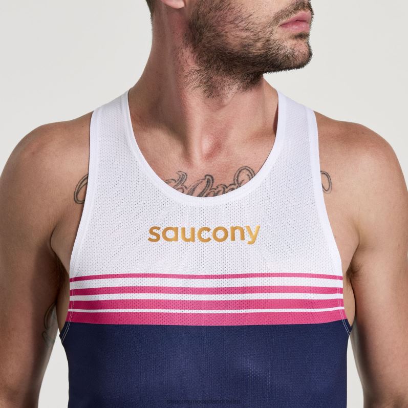 elite singlet Heren Saucony64BDR363 sodaliet