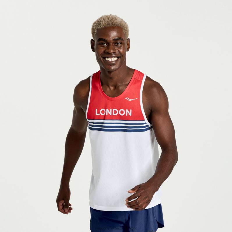 londen stopwatch singlet Heren Saucony64BDR380 Londen 2023