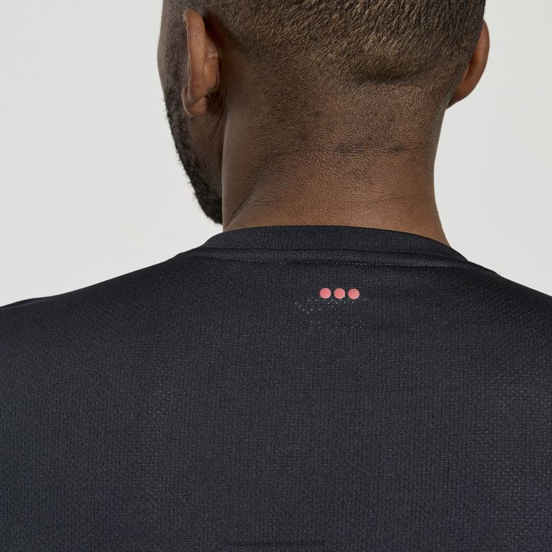 stopwatch grafische korte mouw Heren Saucony64BDR345 zwarte afbeelding