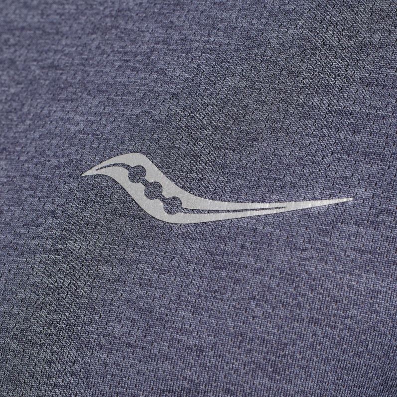 stopwatch korte mouw Heren Saucony64BDR323 horizon heide