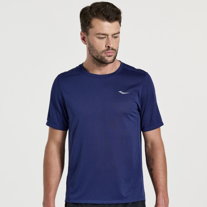 stopwatch korte mouw Heren Saucony64BDR327 sodaliet