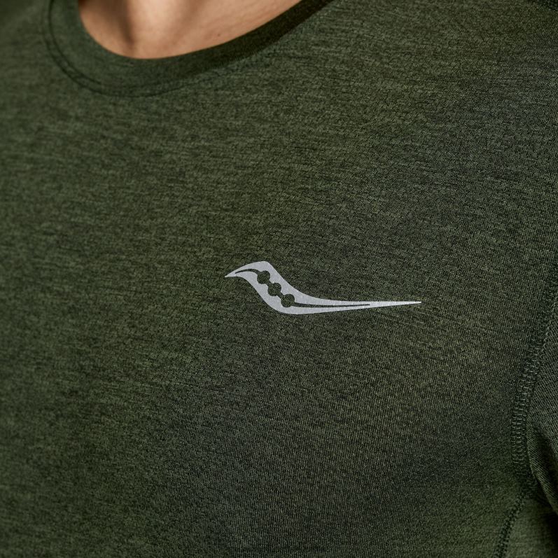 stopwatch lange mouw Heren Saucony64BDR338 klimop heide