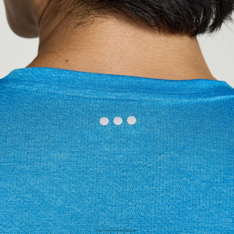 stopwatch lange mouw Heren Saucony64BDR339 azuurblauwe heide