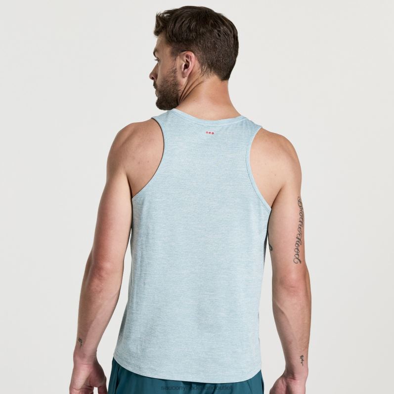 stopwatch singlet Heren Saucony64BDR310 regen heide