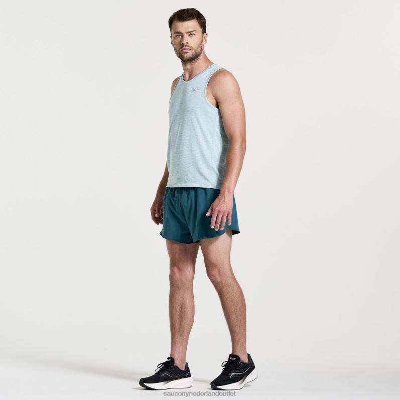 stopwatch singlet Heren Saucony64BDR310 regen heide