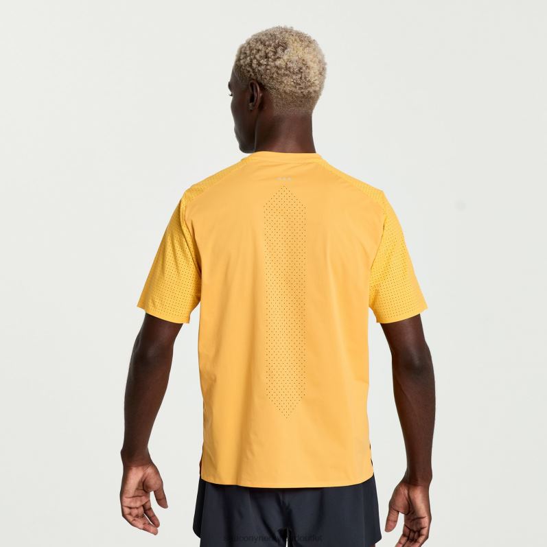 top korte mouw Heren Saucony64BDR334 brandend oranje