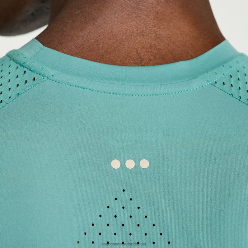 top korte mouw Heren Saucony64BDR335 mos