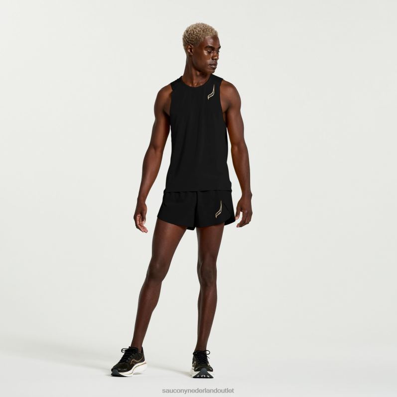 top mouwloos Heren Saucony64BDR368 zwart