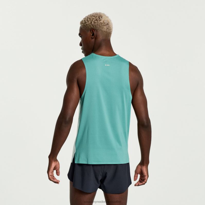 top mouwloos Heren Saucony64BDR369 mineraal