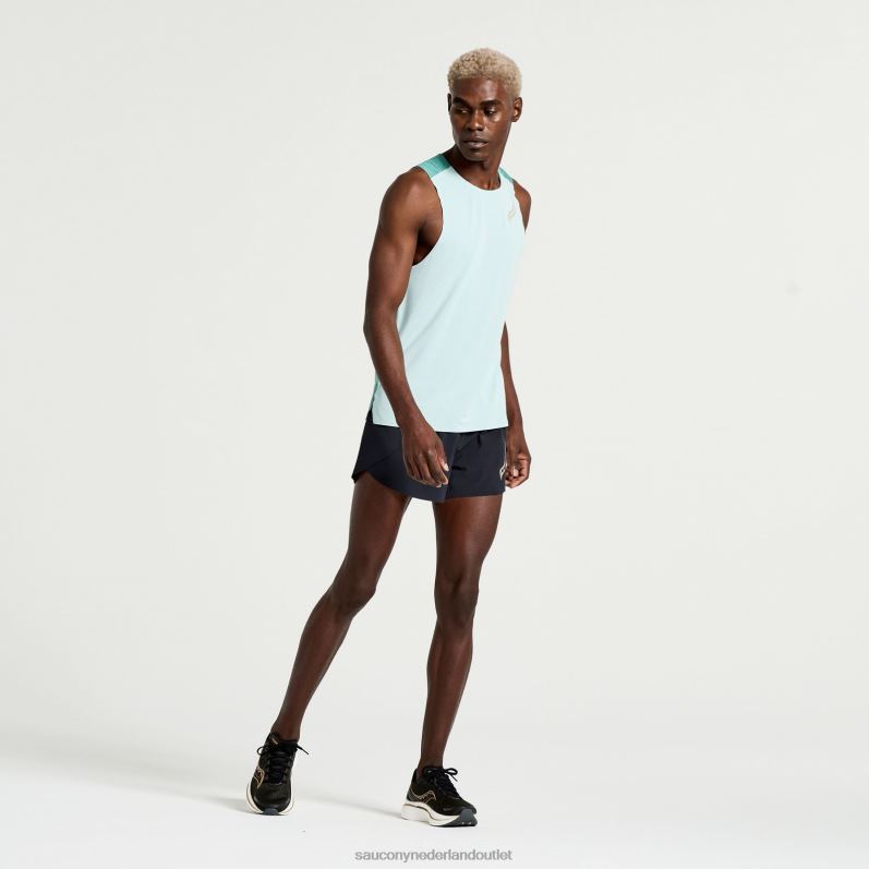 top mouwloos Heren Saucony64BDR369 mineraal