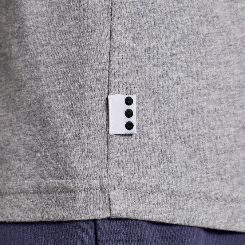 uitgerust t-shirt Heren Saucony64BDR354 lichtgrijze heideafbeelding