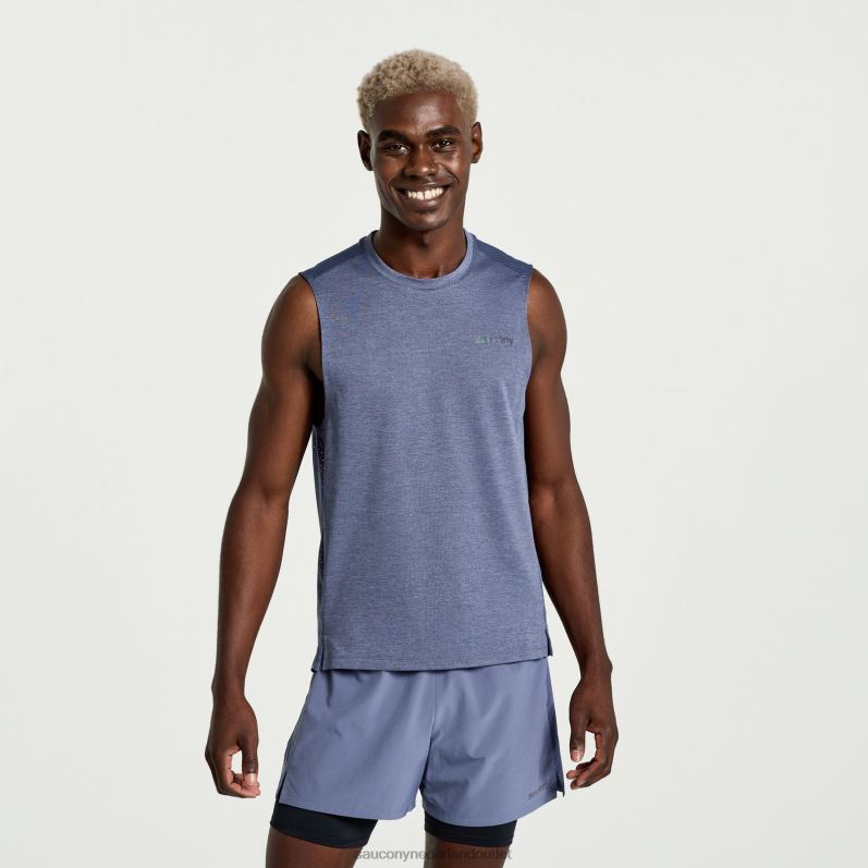 verheffen mouwloos Heren Saucony64BDR316 horizon heide