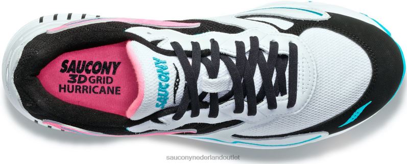 3D-raster orkaan Heren Saucony64BDR199 wit/zwart/roze