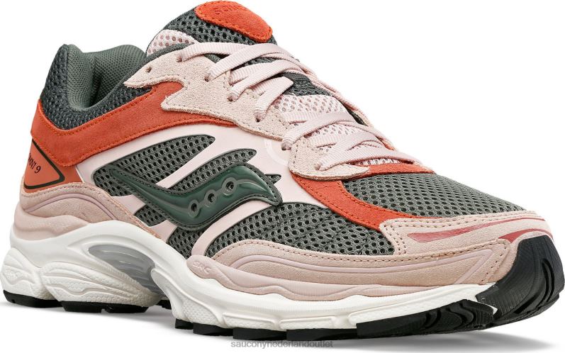 en progrid omni 9 premium Heren Saucony64BDR230 stof roze/groen