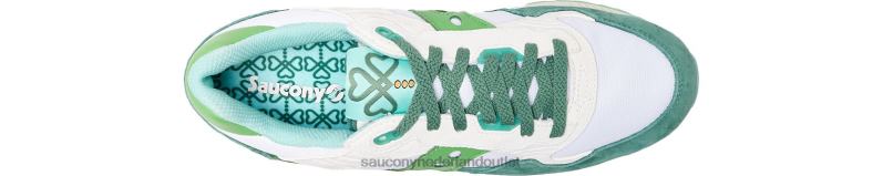 klaver schaduw 5000 Heren Saucony64BDR287 wit/groen