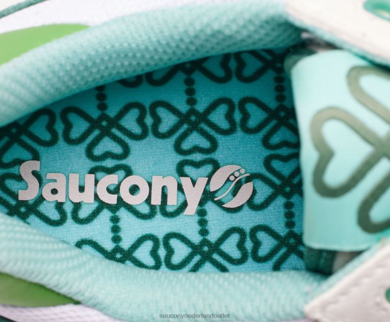 klaver schaduw 5000 Heren Saucony64BDR287 wit/groen