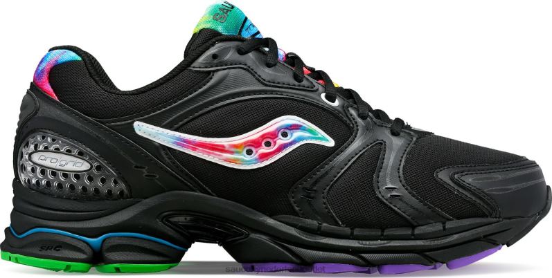 og progrid triomf 4 tie-dye Heren Saucony64BDR174 zwart/tie-dye