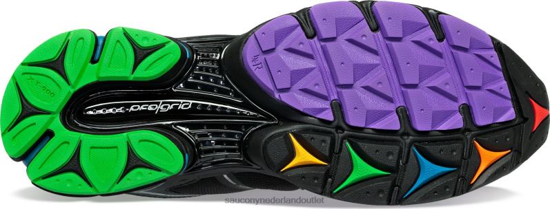 og progrid triomf 4 tie-dye Heren Saucony64BDR174 zwart/tie-dye