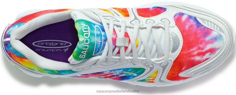og progrid triomf 4 tie-dye Heren Saucony64BDR175 wit/tie-dye