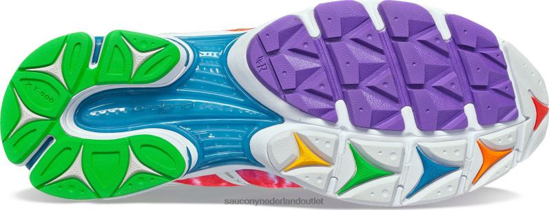 og progrid triomf 4 tie-dye Heren Saucony64BDR175 wit/tie-dye