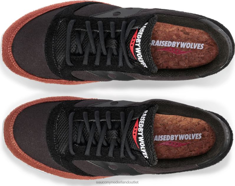 opgevoed door wolven jazz 81 Heren Saucony X64BDR298 grijs zwart