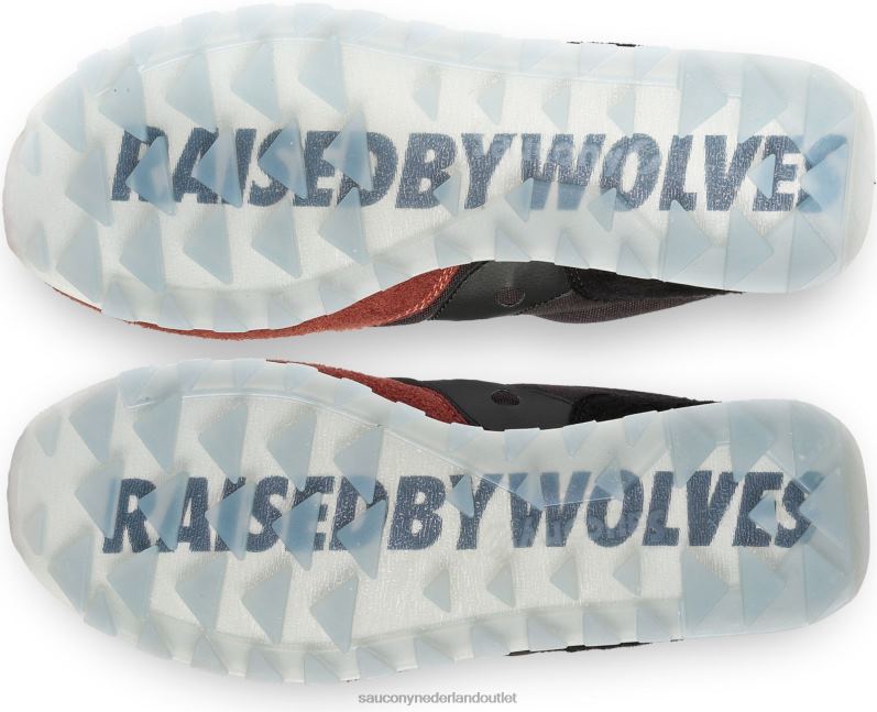 opgevoed door wolven jazz 81 Heren Saucony X64BDR298 grijs zwart