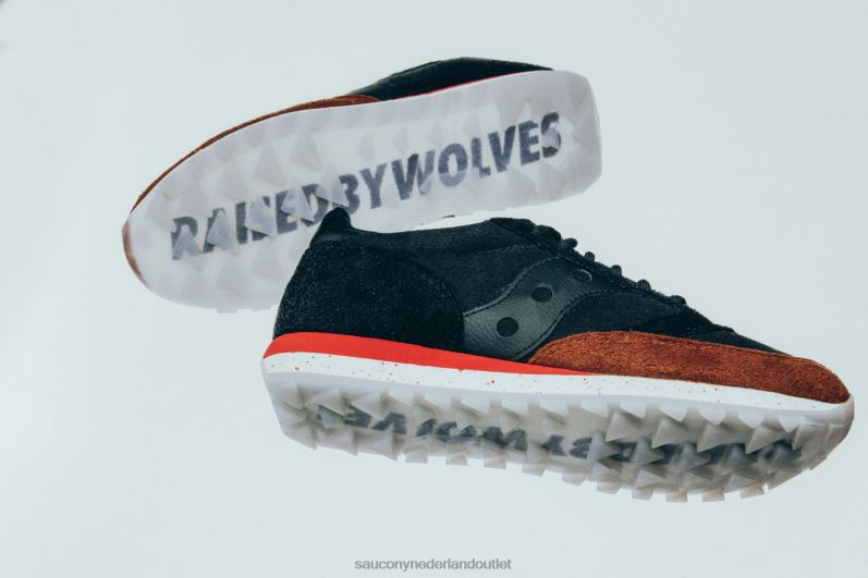 opgevoed door wolven jazz 81 Heren Saucony X64BDR298 grijs zwart