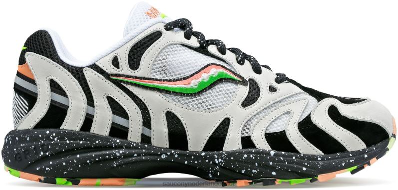 raster azura 2000 andere wereld Heren Saucony64BDR193 wit grijs