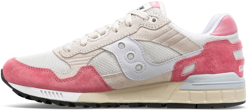 schaduw 5000 Heren Saucony64BDR253 wit/roze