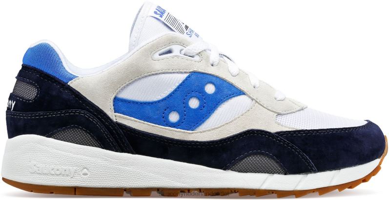 schaduw 6000 Heren Saucony64BDR227 wit/marineblauw/blauw