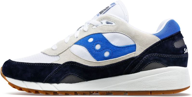 schaduw 6000 Heren Saucony64BDR227 wit/marineblauw/blauw
