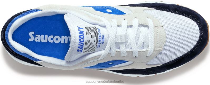 schaduw 6000 Heren Saucony64BDR227 wit/marineblauw/blauw